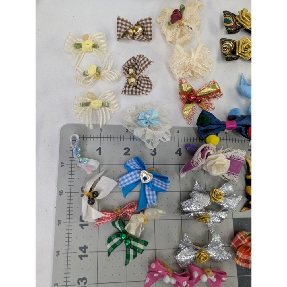 Homemade Bows Ribbons‎ Child Size Lot - Picture 2 of 9